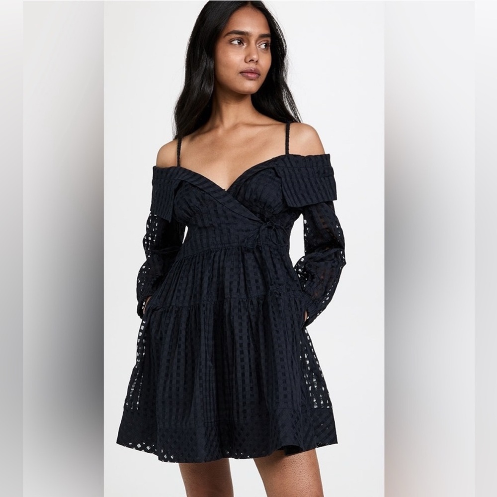 Jonathan Simkhai Bahari cold-shoulder mini dress